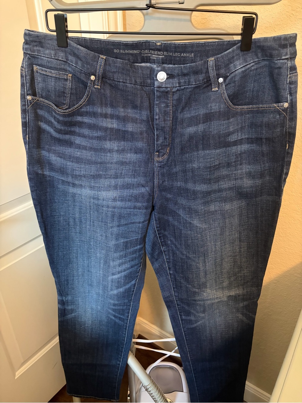 Chico's Dark Blue Slim Ankle Jeans